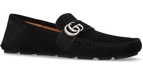 gucci driving loafers mens|Gucci suede loafers men.